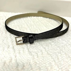 J Crew black metallic belt